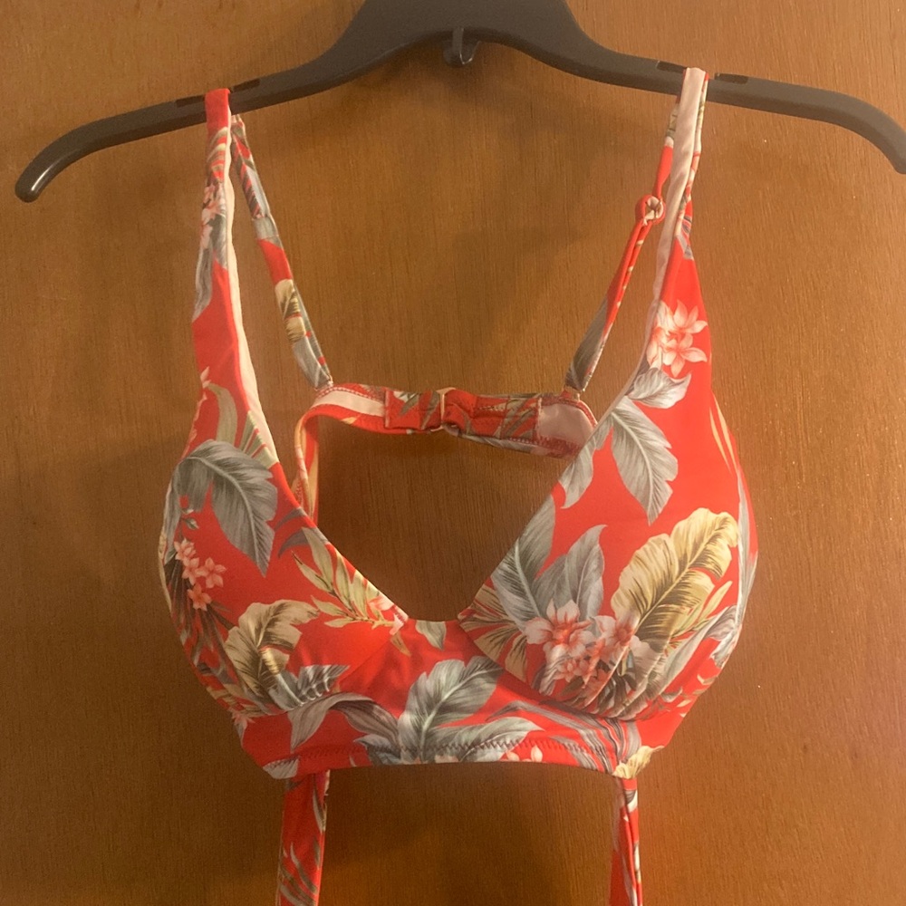 Tropical Floral Bikini Top
